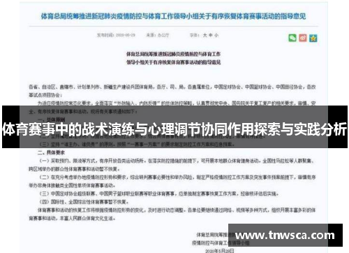体育赛事中的战术演练与心理调节协同作用探索与实践分析